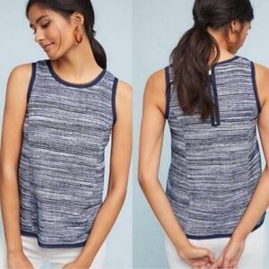 Vanessa Virginia Striped Sleeveless Blouse